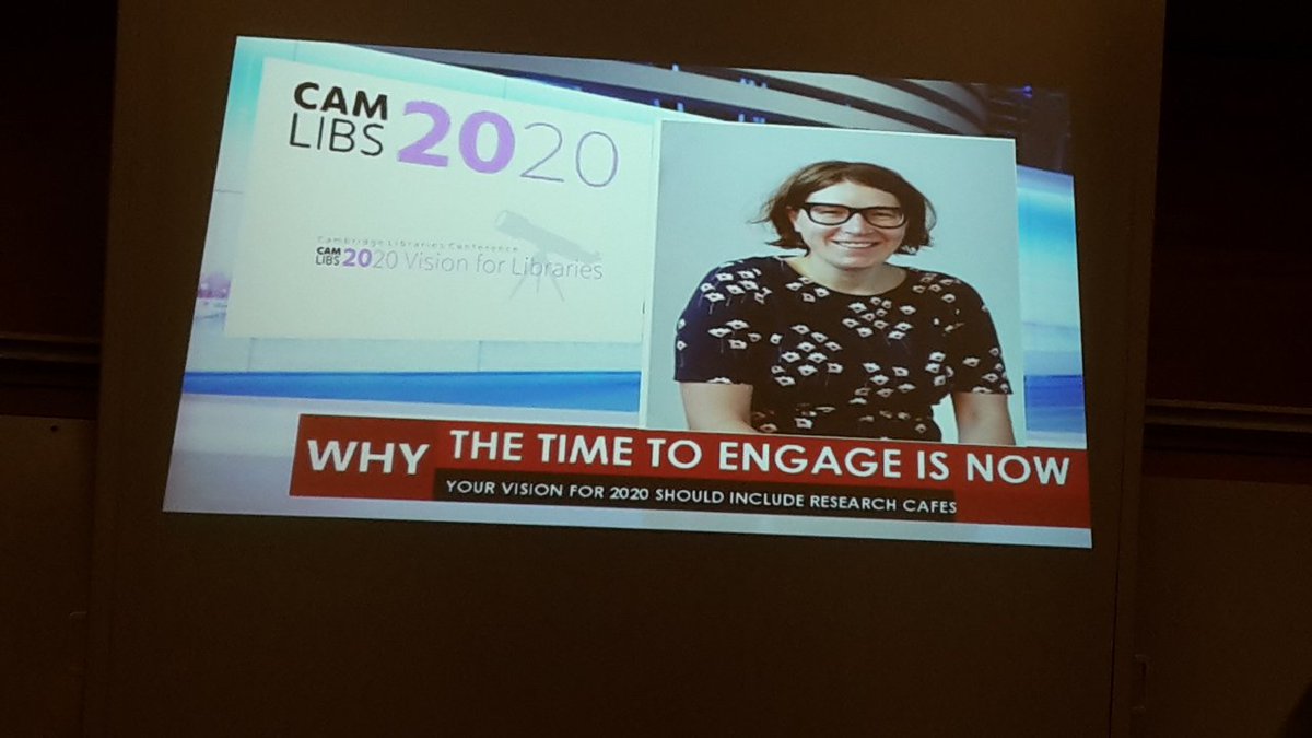 We're now learning about Research Cafes with the brilliant <a href="/msiowaintheuk/">Katherine Stephan</a>'s 'Why the time to engage is now' <a href="/LJMUResearch/">LJMUResearchSupport</a> #camlibs2020