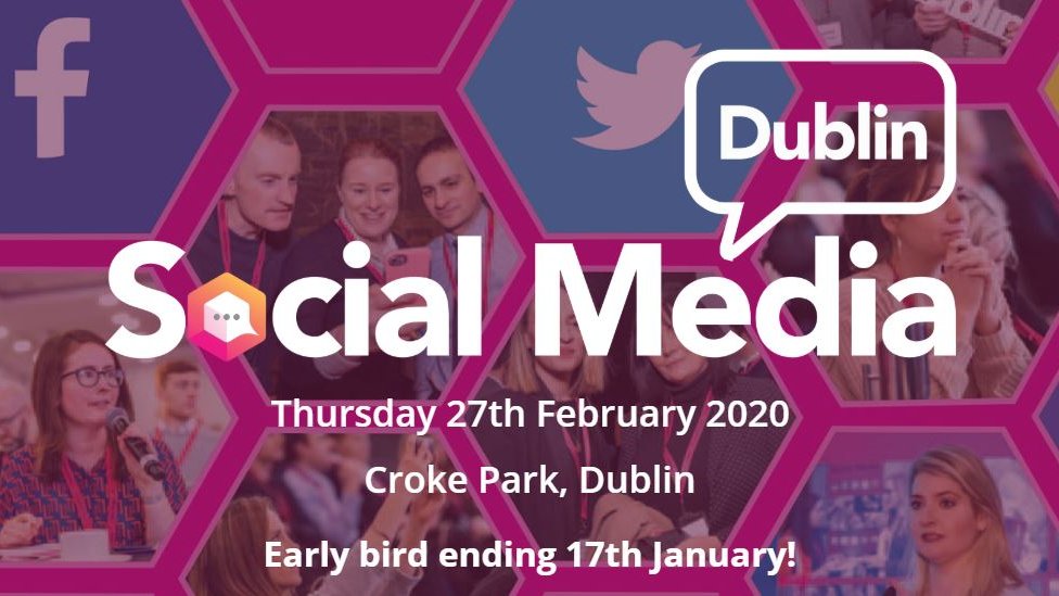 Drury_comms's tweet photo. Social Media Dublin 2020 takes place on the 27th February in Croke Park. Our very own, Rachel Gallagher, Digital Director here at Drury PN will be speaking about the importance of content performance across owned, earned and paid media. https://t.co/6E7Idg7eD8 https://t.co/fqre4EiTFw