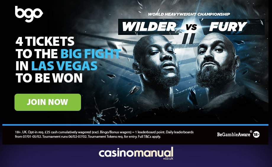 Win a pair of Wilder vs Fury II tickets with bgo Casino’s latest promotion: casinomanual.co.uk/win-tickets-wi… #WilderFury2