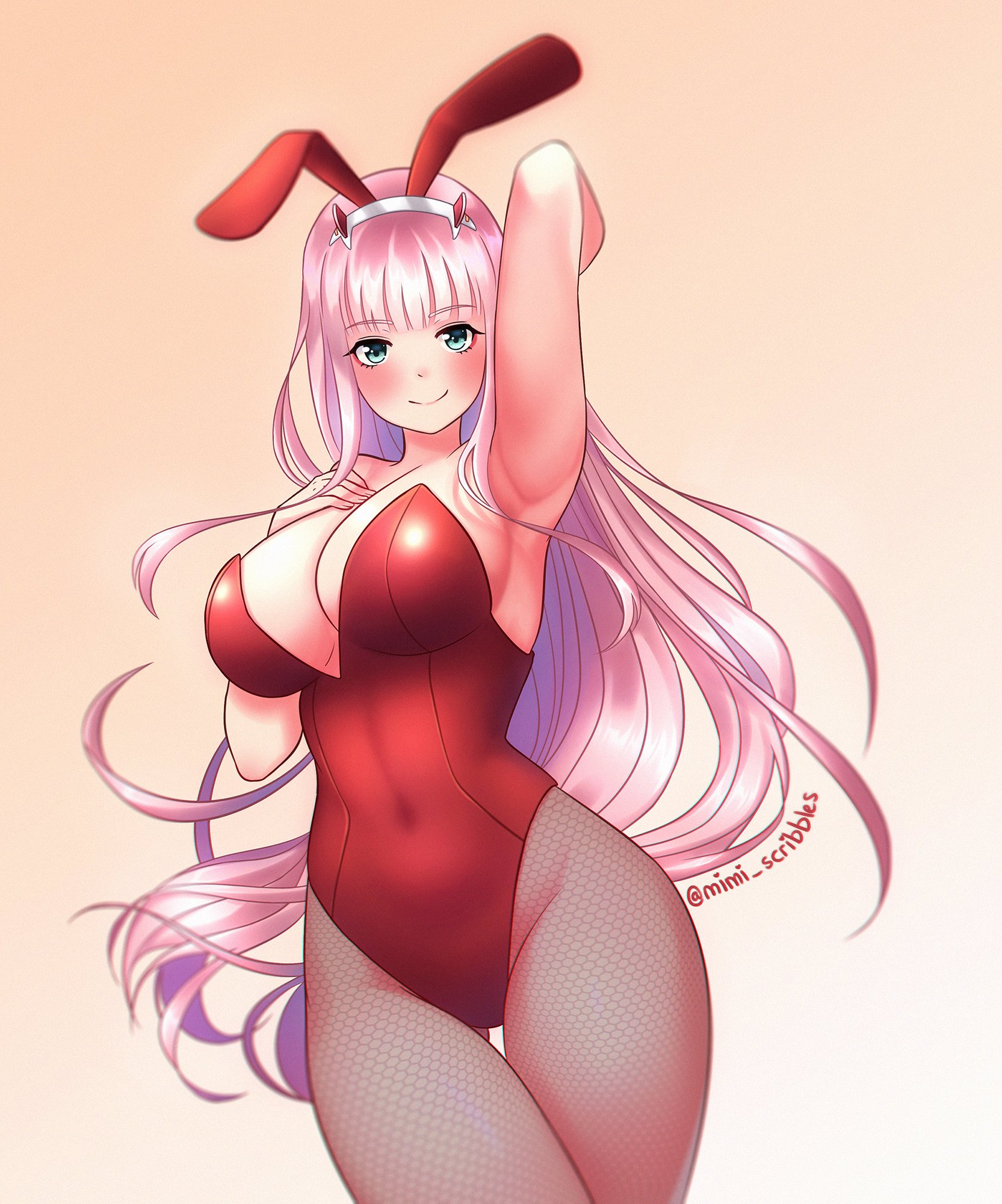 Mimi Scribbles on X: Fanart of Zero Two :3 (nsfw version is still wip)  art anime AnimeArt animeartstyle zerotwo DarlinginthefranXX FANART  Artist ArtistOnTwitter digitalart bunny bunnysuit  t.co24agEaYJEz  X