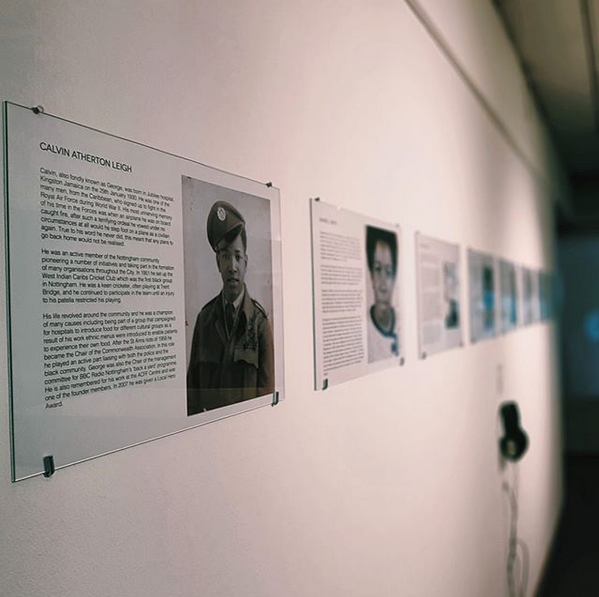 Respect_at_NTU's tweet photo. Preserving history and learning through stories. We visited 'Journeys to Nottingham from the #Windrush generation: an exhibition' in #Bonington. #BlackHistory #LocalHistory #Nottingham #NottinghamBlackArchive #Respect #Journeys #Citizens #Migration #Community #Belonging https://t.co/DBVvQV1ggl