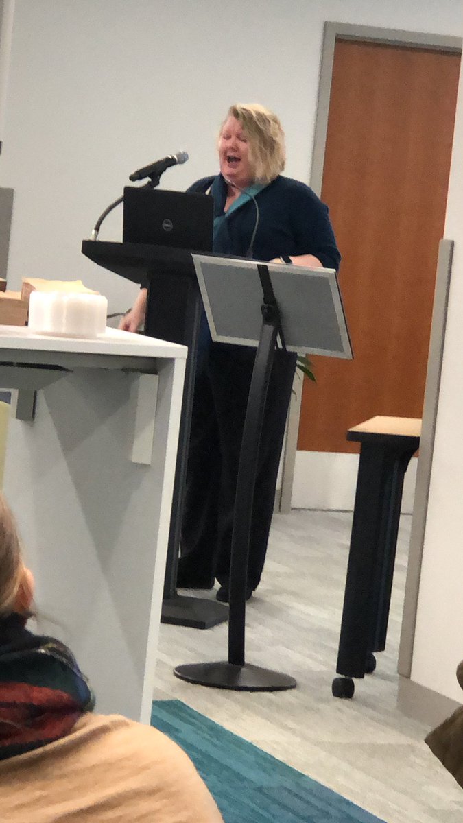 K_at_E's tweet photo. Kicking off the #Schreyer Teaching and Learning Conference with Dr Laura Cruz and her “steaming mound of evidence.”. #letsdothis  @site_psu https://t.co/OC6zZbJmzt