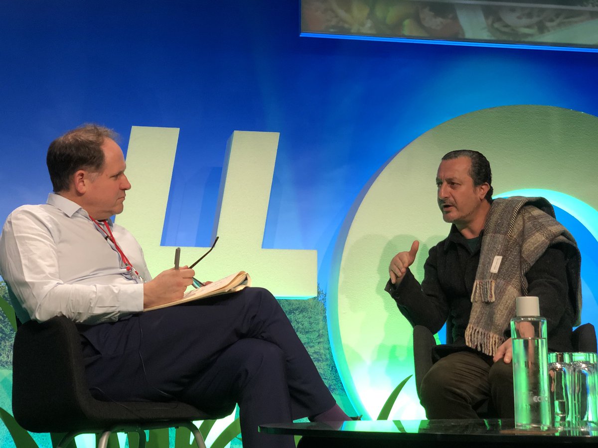 A fascinating conversation between <a href="/kamalmouzawak/">kamal mouzawak</a> and <a href="/HenryDimbleby/">Henry Dimbleby</a> “The power of food in society” very kindly sponsored by <a href="/EdenSearch/">Eden Search & Select</a> #ofc20