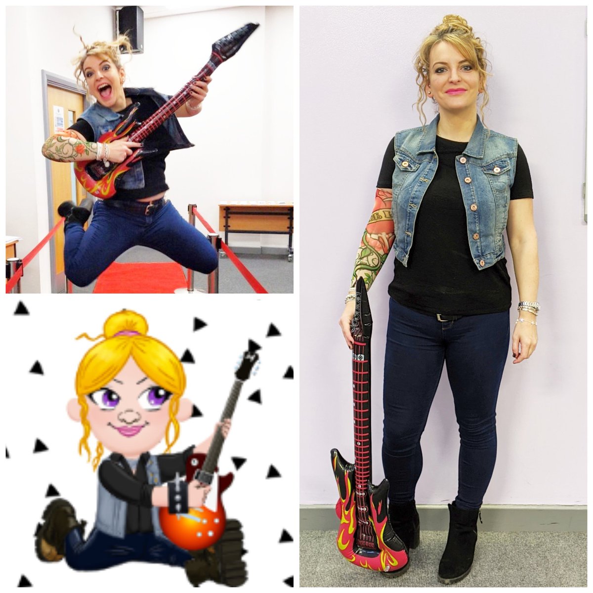 Mamamatician's tweet photo. I'm thinking Dee Rockalicious needs another new look... Thinking some Bowie face paint! What do you think? #ttrockstars #deerockalicious @TTRockStars @CYL_CAS @Coopacademy https://t.co/ltXENhD44t
