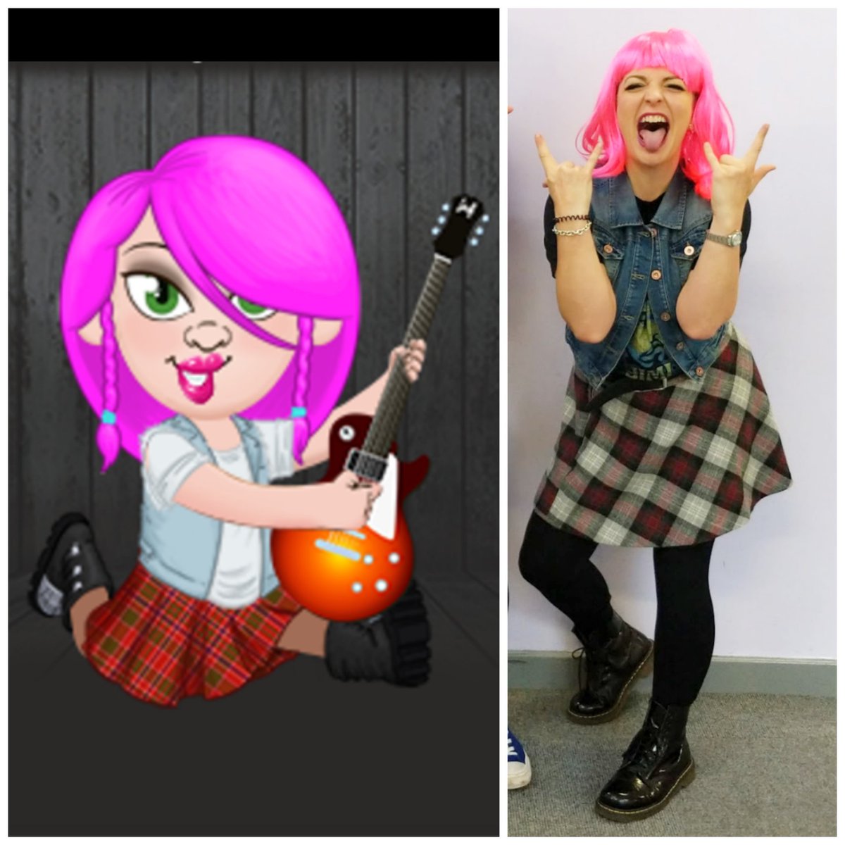 Mamamatician's tweet photo. I'm thinking Dee Rockalicious needs another new look... Thinking some Bowie face paint! What do you think? #ttrockstars #deerockalicious @TTRockStars @CYL_CAS @Coopacademy https://t.co/ltXENhD44t