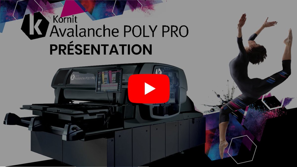 TheMustTech's tweet photo. Nous vous présenterons l'imprimante numérique unique sur polyester @kornitdigital Avalanche Poly Pro au salon @Salon_CPrint ! Découvrez-la dès maintenant en vidéo sur notre chaîne Youtube▶️

https://t.co/jO0s7zYB0S

#impression #numerique #textile #polyester #exposition https://t.co/oujvbxTaOk