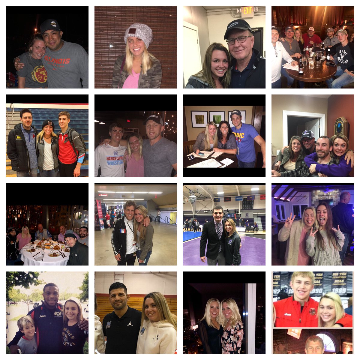 Happy 23rd Birthday Tegan ! My favorite daughter here with a Collage of some of the greatest wrestlers and coaches of all time! Love ya Tegan! #ST4L