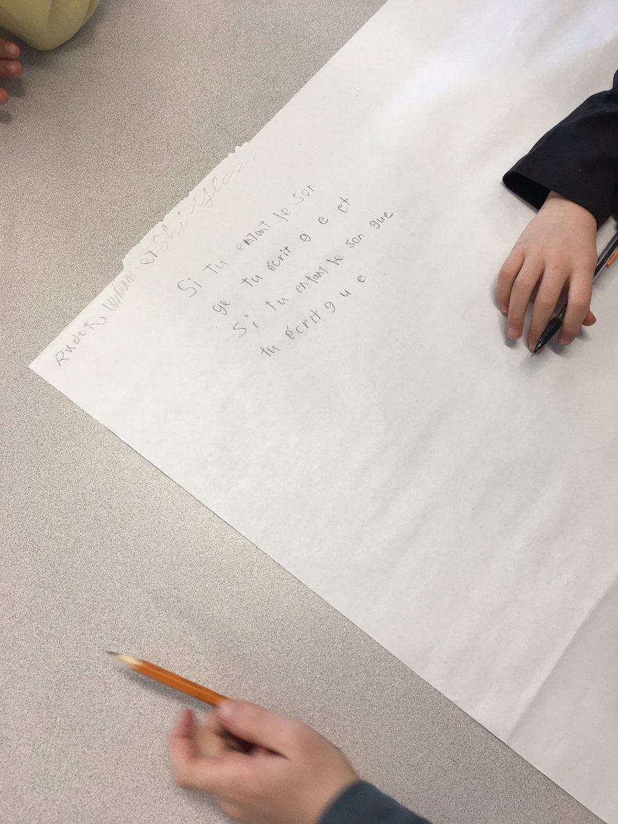 rivet_fanny's tweet photo. En équipe, on révise les règles d’orthographe lexicale. Les élèves préparent une petite leçon sur les règles qui ont été vues pendant mon absence, afin de m’enseigner les règles! @ecoleRSD #tacheauthentique #orthographelexicale #ecriture https://t.co/znLXaOx7aC