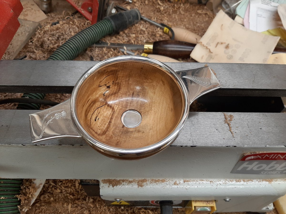 Woodwinecoolers's tweet photo. A couple of small bowls I've just turned for a silver company in Edinburgh. #Handmade #Unique #Scottishhardwoods #Flamedbeech #Individual #Woodturning https://t.co/4f56pr989d