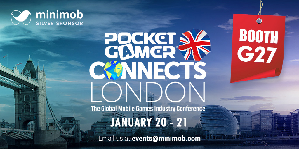 We are super excited to attend, exhibit and sponsor another year on <a href="/PGConnects/">Pocket Gamer Connects</a> , this time in London, UK This year we are also nominated at the Mobile Games Awards for Best Advertising and UA

Email us at events@minimob.com ! 

#PGC #pgc2020 #pocketgamerconnects