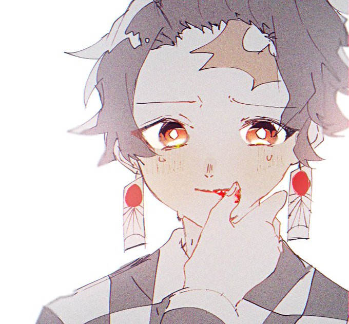 うかさんがTwitterに投稿した竈門炭治郎(鬼滅の刃)のイラスト。