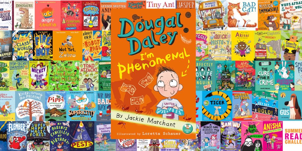 Brilliant list of books for the @readingagency #SillySquad #SummerReadingChallenge 2020. Including our Dougal Daley: I’m Phenomenal! by @JMarchantAuthor, illustrated by @Loretta_Schauer Take part at your local library this summer! bit.ly/39MXYwd