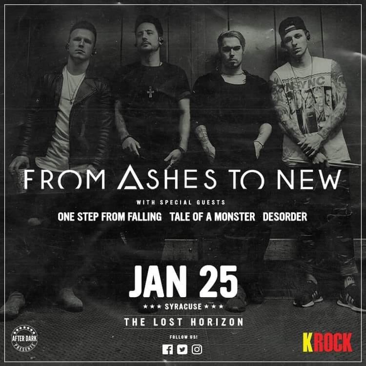 MuSiC_OSFF's tweet photo. OSFF fans!!! This show is just over 2 weeks away. Tickets are still available but going fast so get yours today! Look forward to seeing you guys for our first show of #2020.
@FromAshestoNew #headymetal #osff #thelosthorizon #syracuse https://t.co/uuAZ9igQty