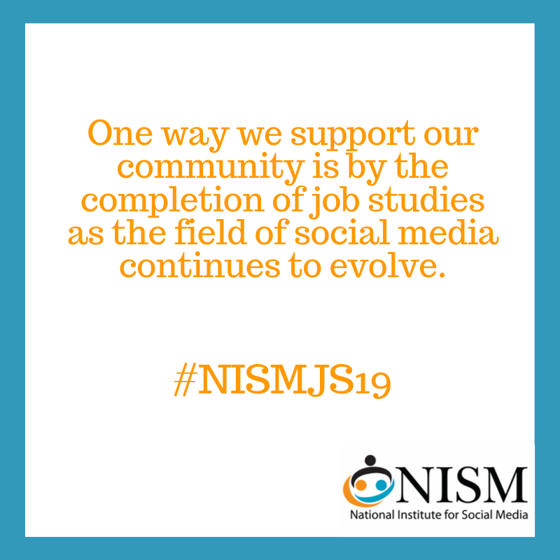 nismonline's tweet photo. As the #socialmedia field continues to evolve, so do we! Our annual job studies are the best way to stay informed and up-to-date. https://t.co/GAd6IVUSQA
#NISMPulse #NISM #NISMJS19 #jobstudy #jobs https://t.co/lY8AAxS84U