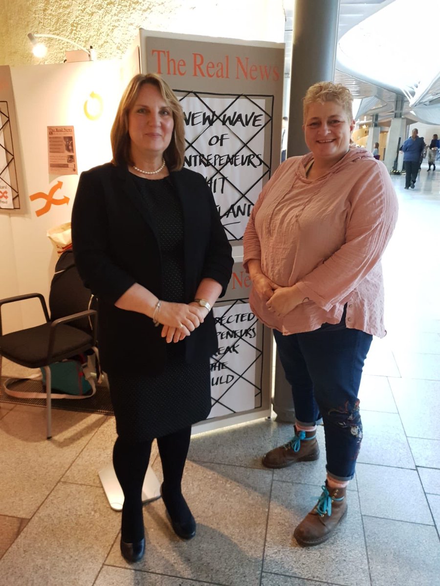 WEvolutionUK's tweet photo. Fabulous connection with @MBallantyneMSP, MSP for South Scotland and spokesperson for #SocialSecurity. Thank you so much for chatting with us 💬#standproudforum #wevolution #goodnewsstand https://t.co/Yon5AB8vAX