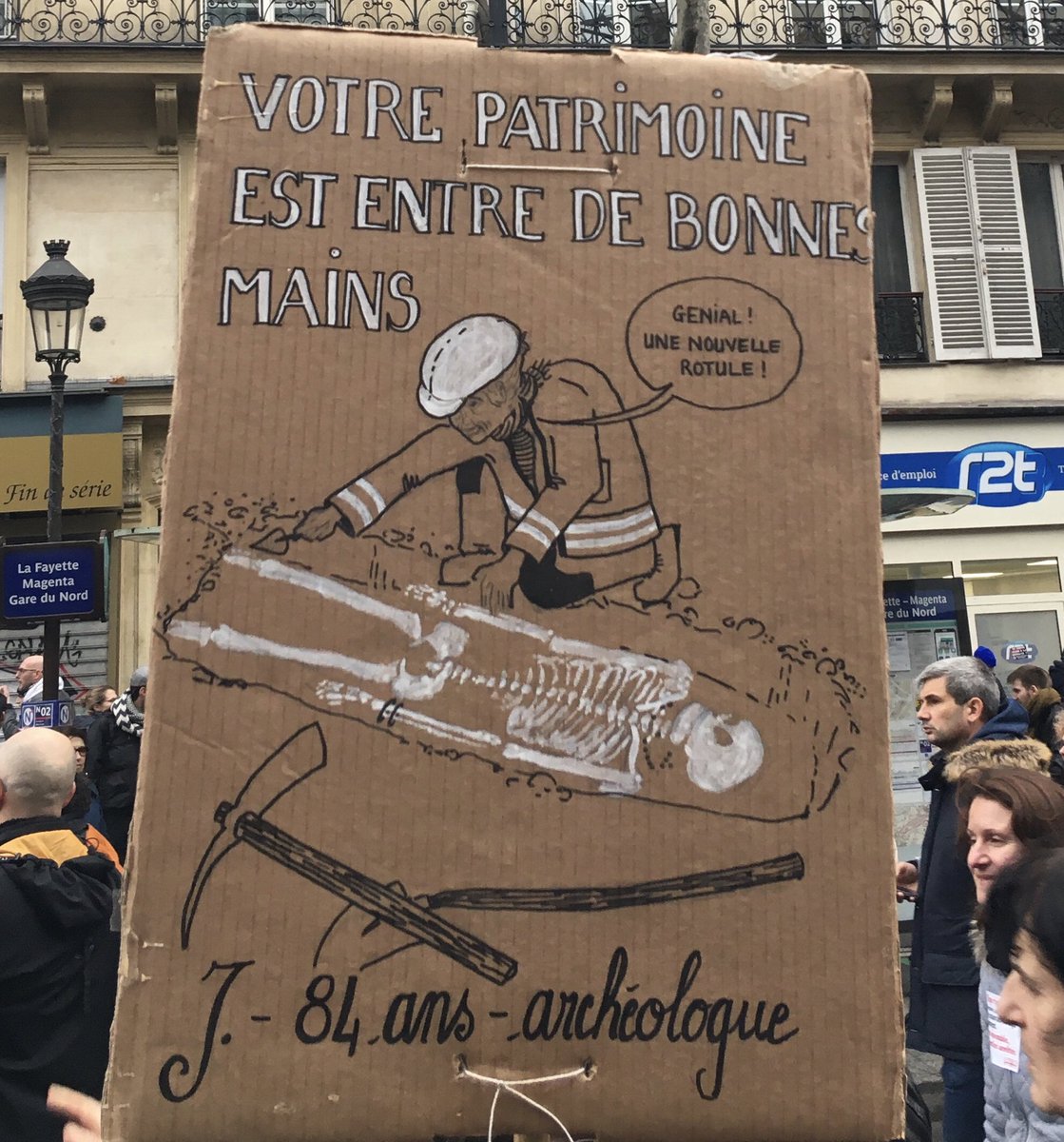 #greve9janvier #archéologie
