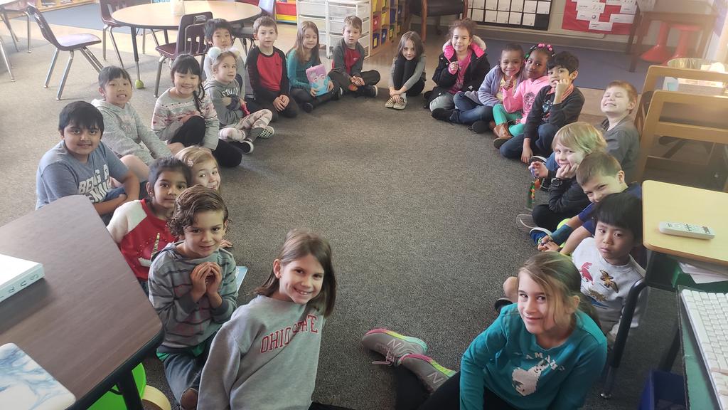 Mrs_Buzzard's tweet photo. We love starting our day with circle time! A great way to learn more about each other and practice our speaking and listening. @ireDCSD https://t.co/RMTUIvXMED
