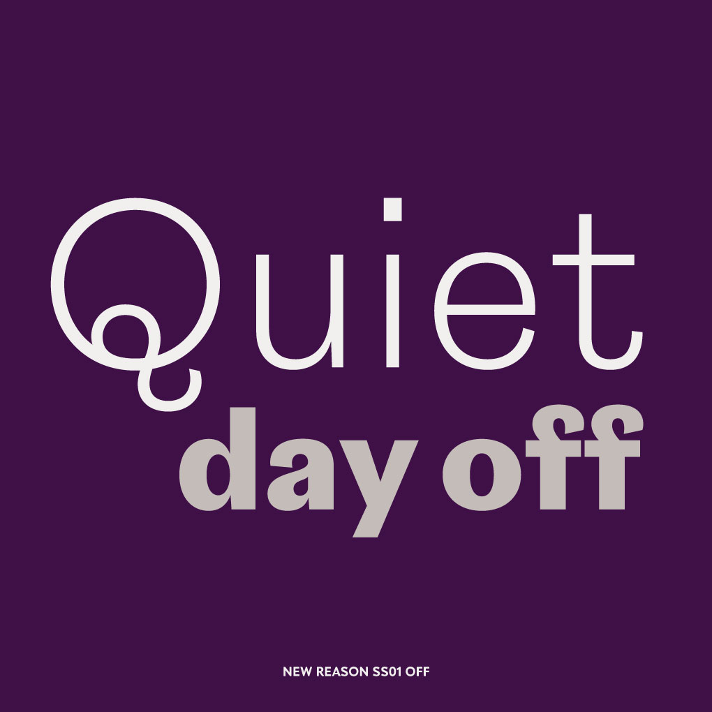 New Reason showing alt Q (SS01 off)