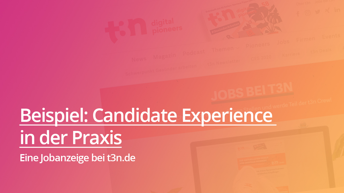 planinjade's tweet photo. 💡Candidate Experience in der Praxis💡
Beispiel an einer aktuellen Stellenanzeige von @t3n 

👉🏽https://t.co/2n8YxrR8Fw

#DigitalHR #CandidateExperience #Recruiting https://t.co/3GG9ZI4cus