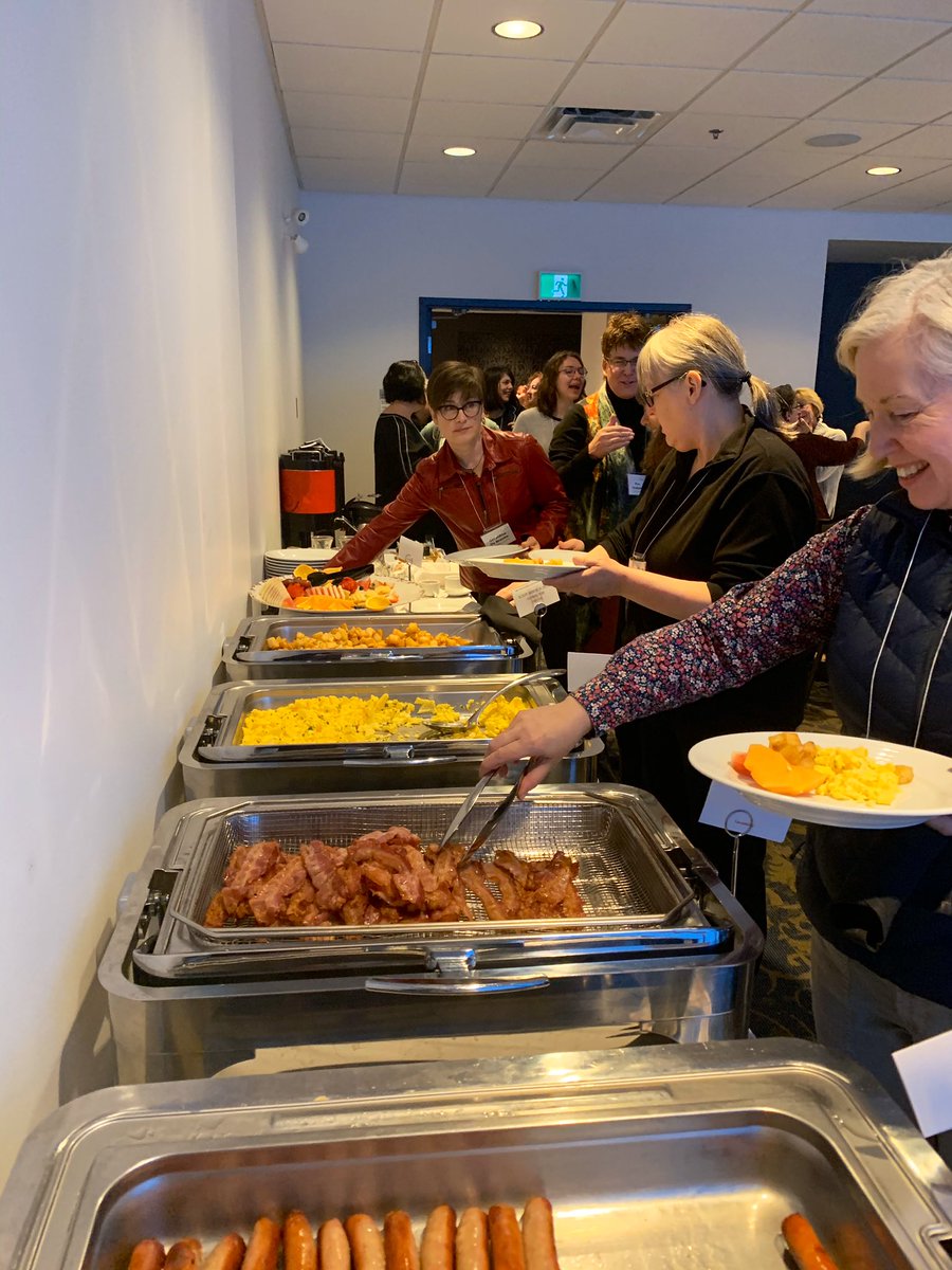 We_MB_'s tweet photo. Breakfast of champions at our first Business Breakfast of 2020 #WECM #pearlsofwisdomwecm #civility
Special thanks to our sponsors @bdc_ca & @DiamondGallery2 https://t.co/DfEB9UhLgw