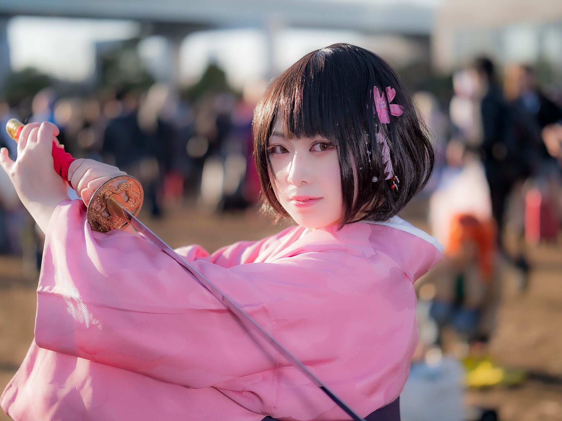 cos_pretto ヘタリア にょたりあ 日本娘 本田桜 2P衣装 セット-