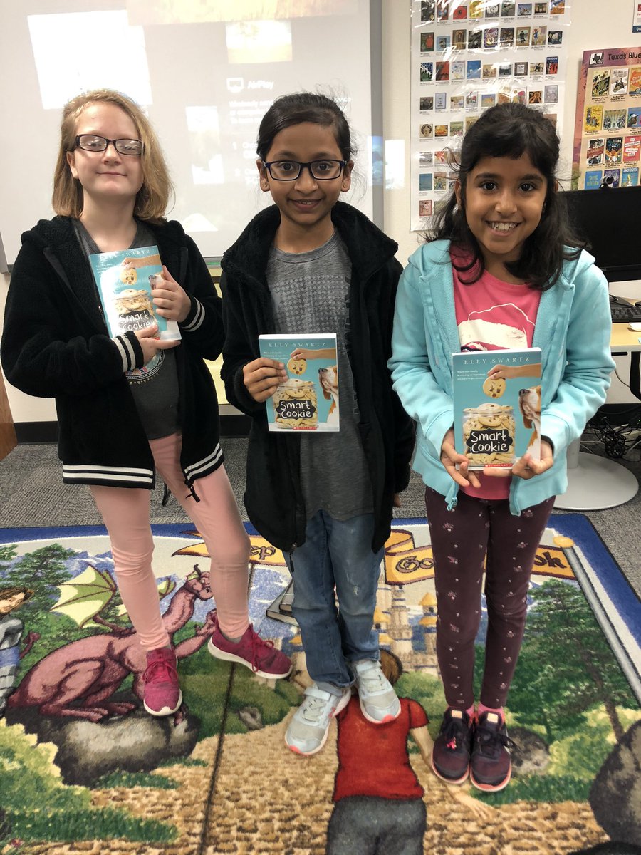 MissLimTCE's tweet photo. Can’t wait to meet @ellyswartz this month!! Thank you @TCEReads for the fun book drawing! 📚💚🍪 #tce4th https://t.co/3GhIJzS1b1