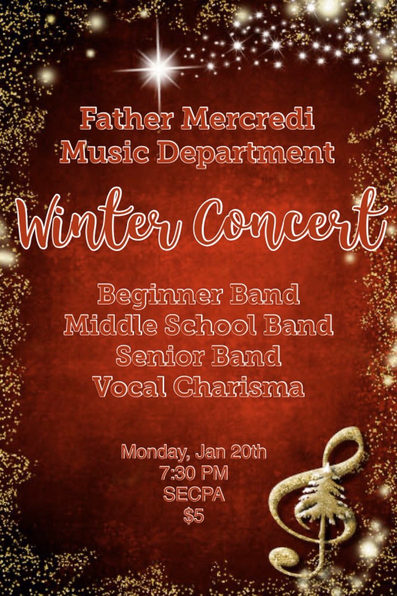 Come enjoy an evening of music by our music students. #wearefmcsd #ymmarts #trapperpride