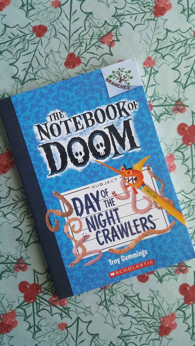 MDBennettEDU's tweet photo. Last week we visited the children's area of the @state_library we discovered #thenotebookofdoom by Indiana author @troycummings
If you're looking for a chapter book to keep your kiddos wanting to read "just one more chapter" I highly recommend "The Notebook of Doom!" #teachermom https://t.co/hLKFBTbMG8