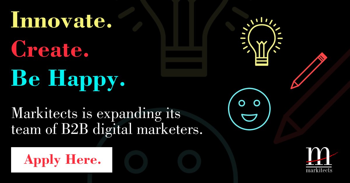 Markitects_Inc's tweet photo. Markitects is searching for solid team players to join our agency in Wayne, PA. We are experiencing significant growth in our client base of engineering, technology, science &amp; professional service companies. Learn more &amp; apply: https://t.co/4ZTkBm8J5x
#MarketingJobs #Hiring https://t.co/y1yoyhP28k