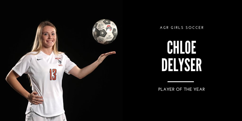 DandC's tweet photo. Here's the list of high school girls soccer players in the history of the United States who have scored more goals than Chloe DeLyser:

...

...

...

...

...

End of list.

@marioncsd star @chloe_delyser will play for @OhioStateWSOC in the fall
#AGR 
🎥: https://t.co/3bMYnM4SrK https://t.co/ah8eGCrkyS