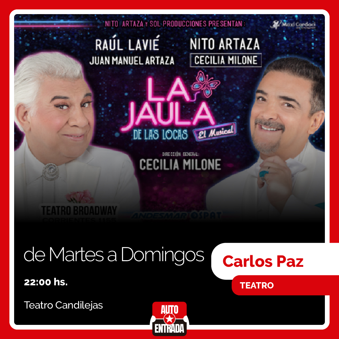 ◼La Jaula de Las Locas◼
.
El musical relata la historia de Albin y Georges, una pareja homesexual que regentea un club de transformismo en Saint-Tropez, donde Albin en su rol de Zazá, es la estrella principal.
.
📍Teatro Candilejas
.
🎫 Información en: portal.autoentrada.com