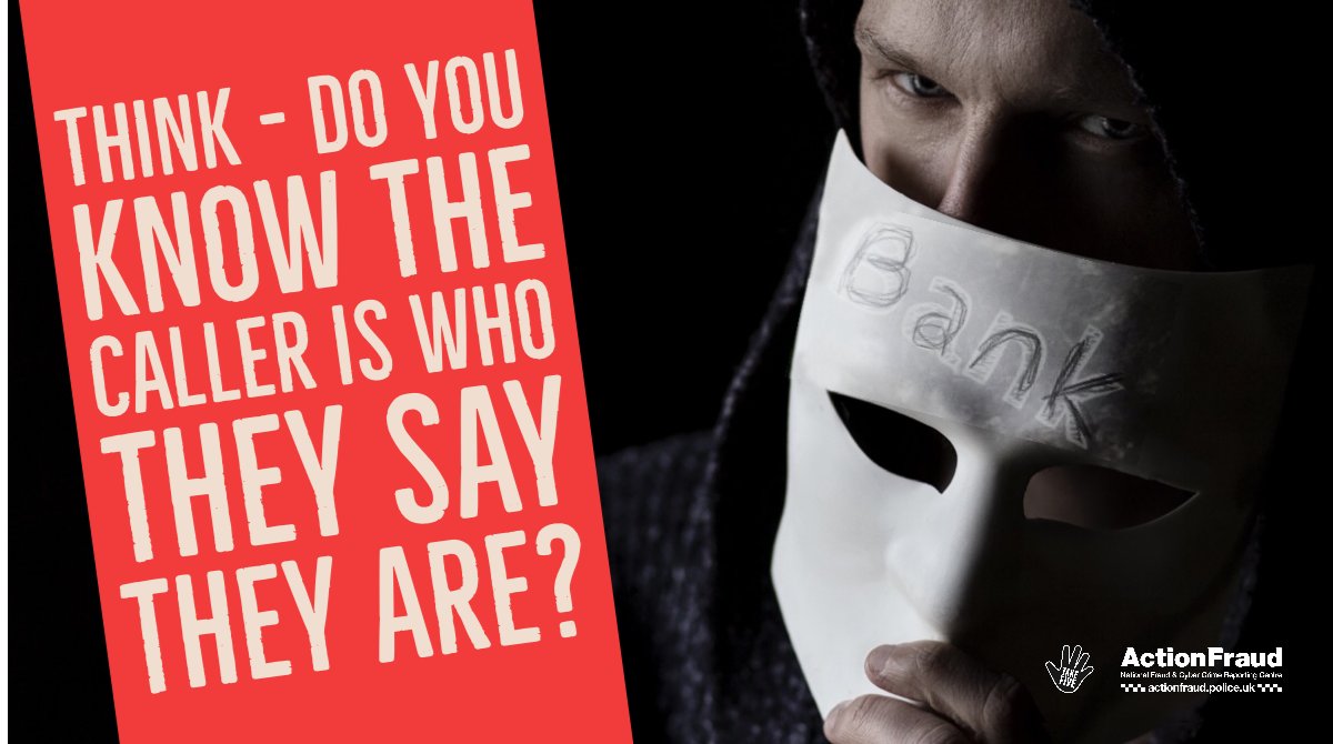 northumbriapol's tweet photo. Help us to eradicate #courierfraud by telling your loved ones to questions anyone who cold-calls them 📞

If you're unsure if a caller is genuinely from your bank or local police - hang up ☎️ and call back on a known number to verify their identity 🚔 https://t.co/f5BLWPEJxd