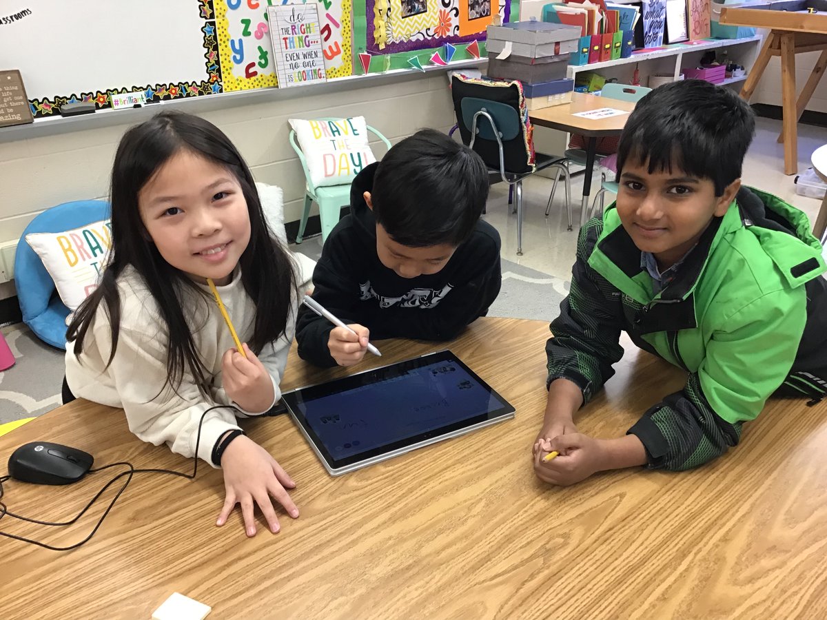 Calling all Gamers!  We kicked off our GAME ON unit with this third grade trio.  It was a day of monster quizzes, digital inking and avatars! #Thursdaymorningfun #Tituspride