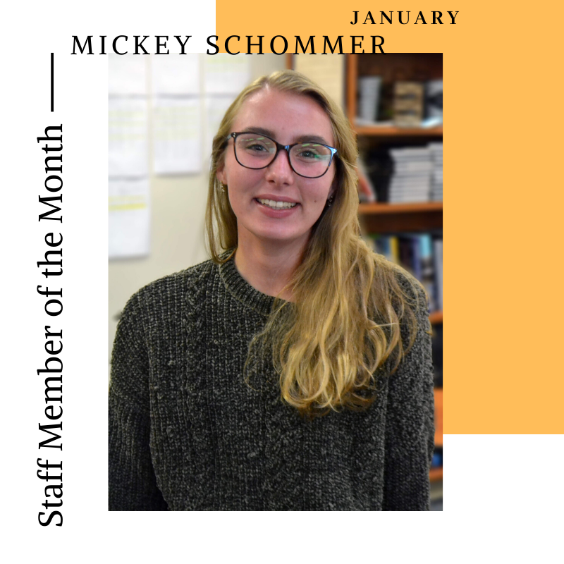 BP_Anchor's tweet photo. Congratulations to our January Staff Member of the Month, Mickey! Mickey is a collaborative, driven problem-solver. She and her team are planning the Literary Arts Festival and focus on Fine Arts pages in the yearbook. #Visionaries #HSSDGraduateProfile https://t.co/HTo1V93u25