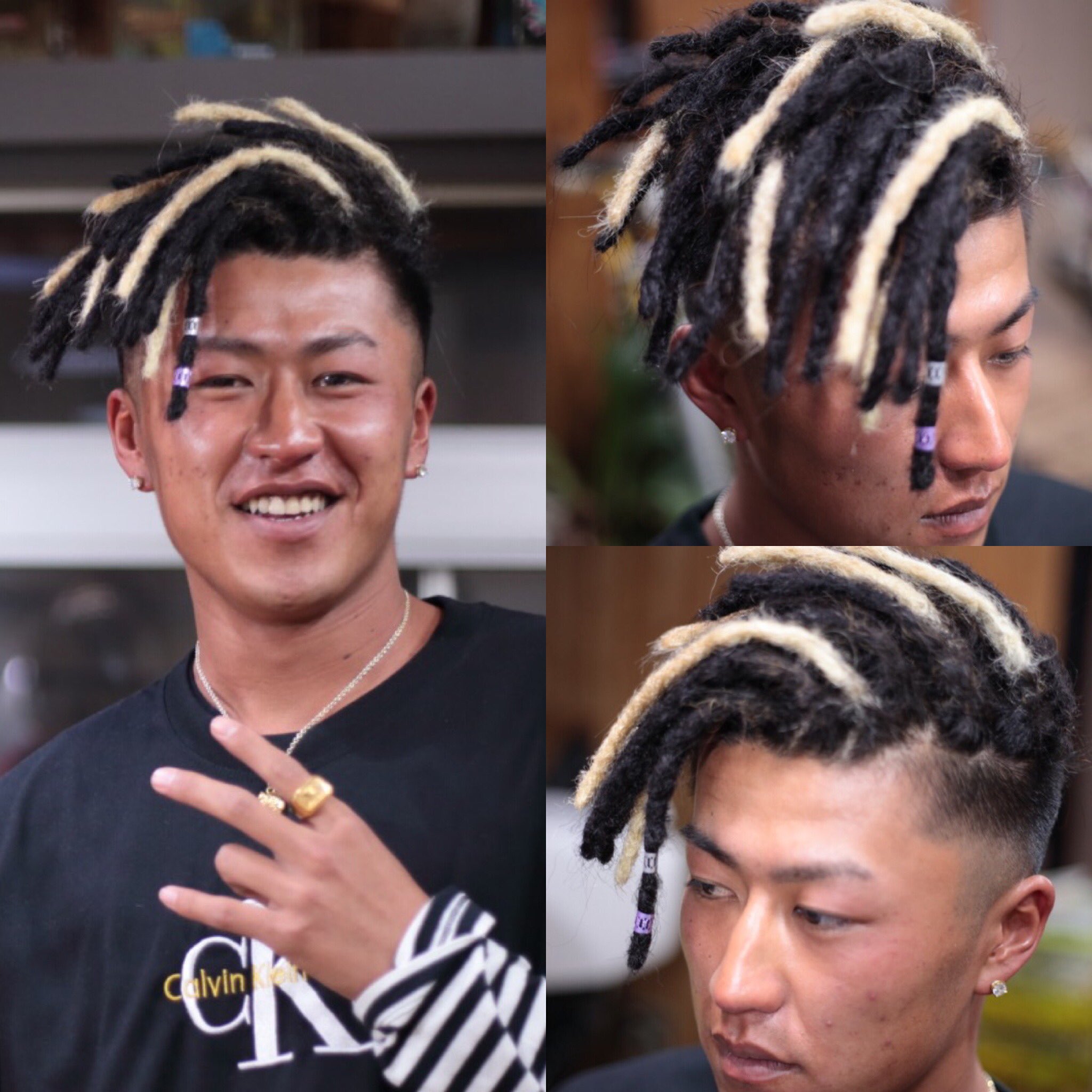 Loop エクステソフトドレッド です 自毛にパーマをかけずに作りました ジェイデンスミス 風 スタイリングは簡単で ラクカッコイイ ヘアスタイル です ドレッド メンズヘア メンズ美容室 メンズパーマ フェードスタイル アフロドレッド エクステ