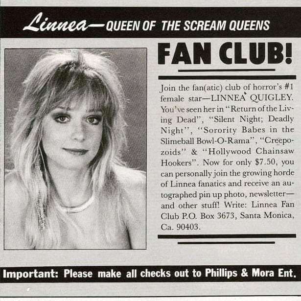 frombeyondcult's tweet photo. ⚰️ FROM BEYOND is all about Scream Queen Royalty Linnea Quigley @linneaquigley!

#horror #horrormovies #horrorcomics #horrorfilm #horroraddict #horrorart #horrors #horrorstories #horrorbooks #ighorror #classic #slasher #death #awesome #movie #film #80sho… https://t.co/AxZajQGefl https://t.co/gZq9HrH0Jz