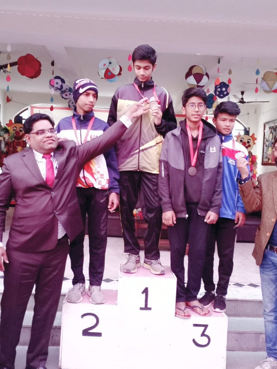 DPSSec45Gurgaon's tweet photo. 65th  (SGFI) National School Games Taekwondo (U-14) Boys Tournament was held at Alwar from 2nd to 5th January, 2020.Kartik Singh of VIII-J received a Gold medal 🥇 and was declared the National Champion. https://t.co/47H5UaXsFp