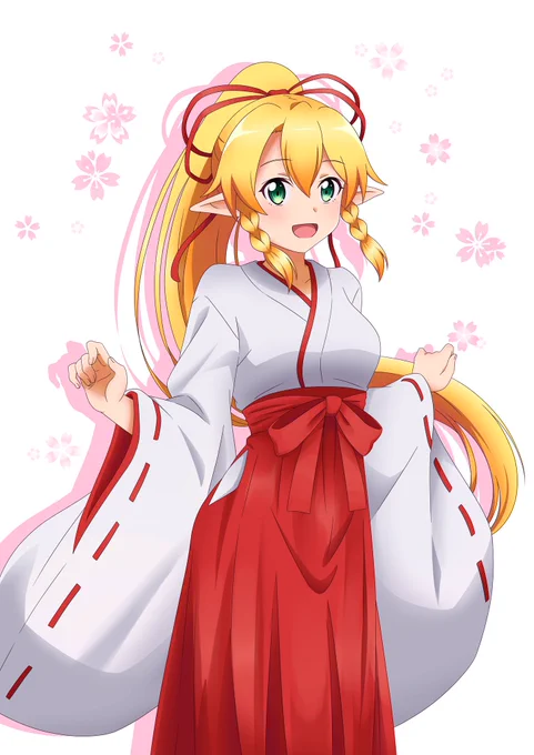 今年も巫女リーファちゃん描いた!( ' ▽ ` )
#SAO 