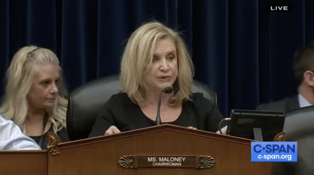Rep. Maloney opens up the Oversight Committee hearing on the 2020 Census.