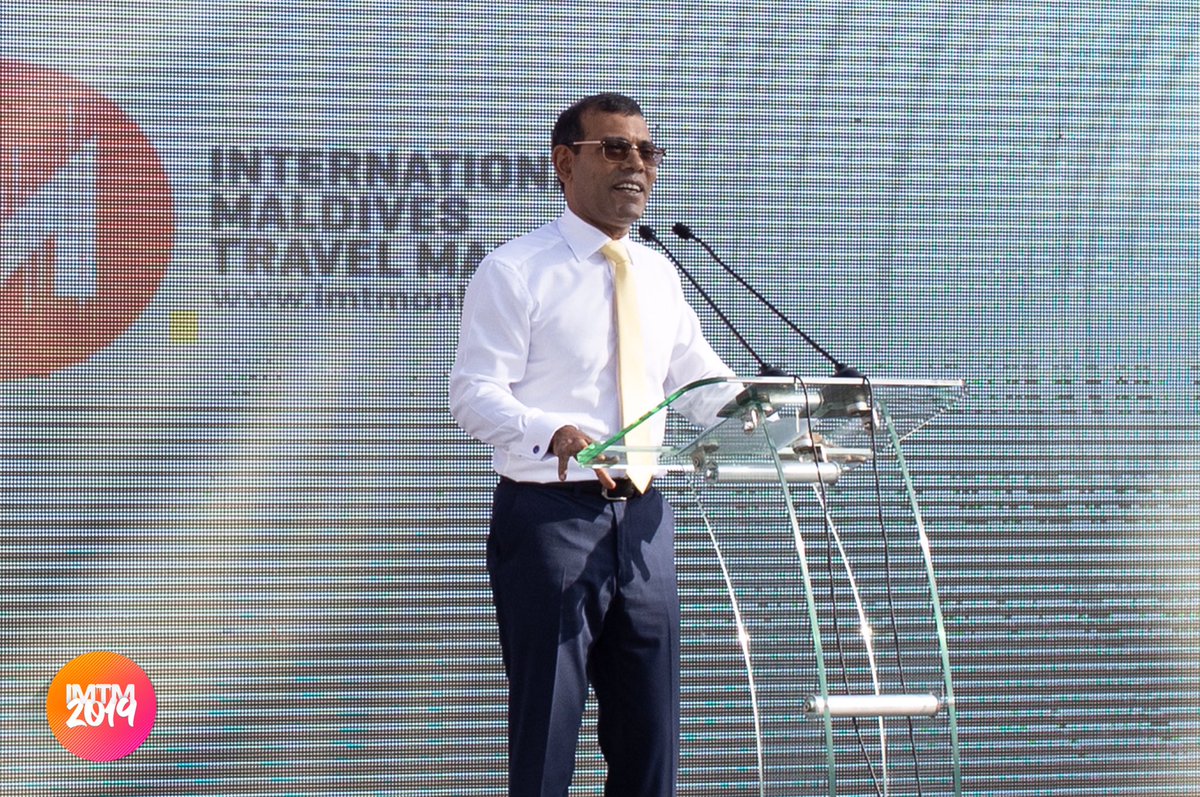 imtmonline's tweet photo. #IMTM2019 - Day 1 highlights | #IMTM2019 launching & speech by the Guest of Honor, Former President & Speaker of Parliament Honorable @MohamedNasheed.
๐ธ : @azzu & @stagecoremv
#IMTM #IMTM2019 #LuxuryTravel #iamwithimtm #AffordableTravel #VisitMaldives #Maldives https://t.co/40oU7AmdpL