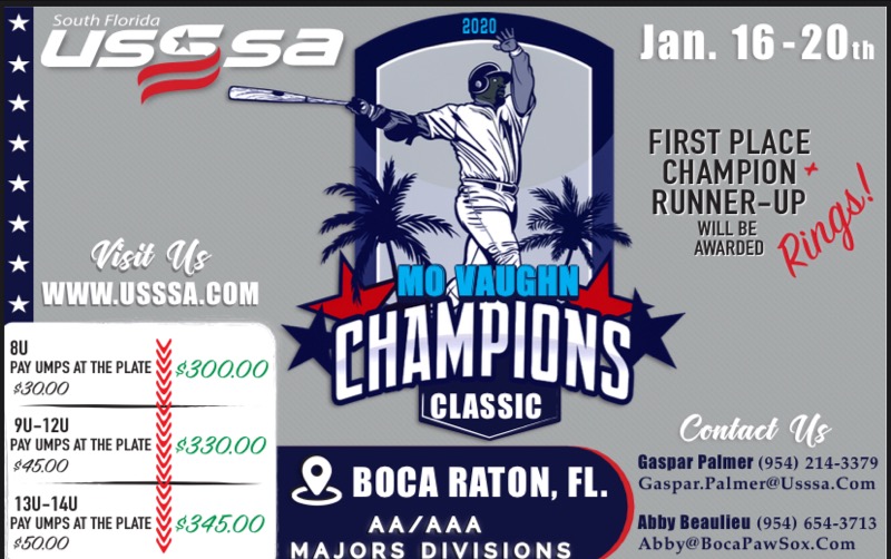 fpbl's tweet photo. Only a Few Spots Open for  Mo Vaughn's Champions Classic Tournament https://t.co/Y1dFXXFAOw https://t.co/jRizWLT6jr