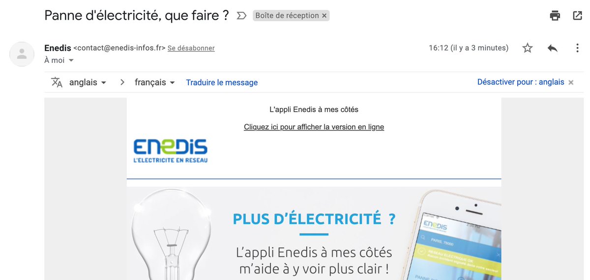 antoinetouzot's tweet photo. @enedis_paris Parce que vos mails sans réponse ça fait un peu foutage de gueule https://t.co/DnHneqBPvE