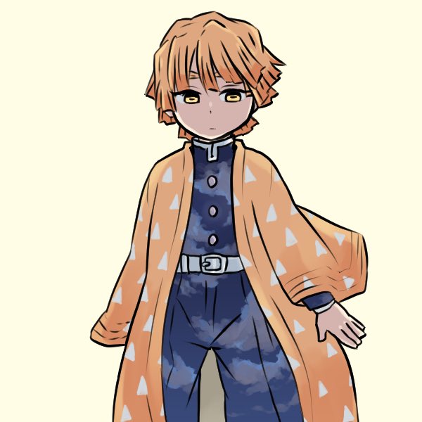 エルさんがTwitterに投稿した我妻善逸(鬼滅の刃)のイラスト。