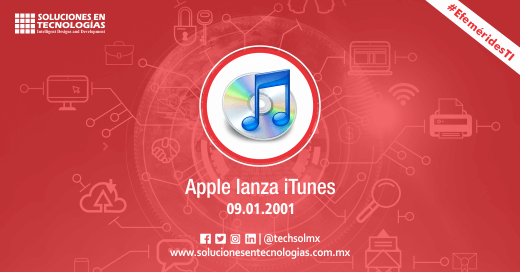 techsolmx's tweet photo. Un día como hoy (09/01/2001): Apple lanzaba iTunes 1.0 para su sistema operativo Mac OS 9, basada en la aplicación de mp3 «SoundJam MP» de la compañia Casady &amp; Greene. https://t.co/X03rqGL4wu

#SomosSoluciones #EfeméridesTI #Apple #iTunes #MasOS9 #SoundJamMP #Tecnologías #TIC #IT https://t.co/fGckRdeEAL