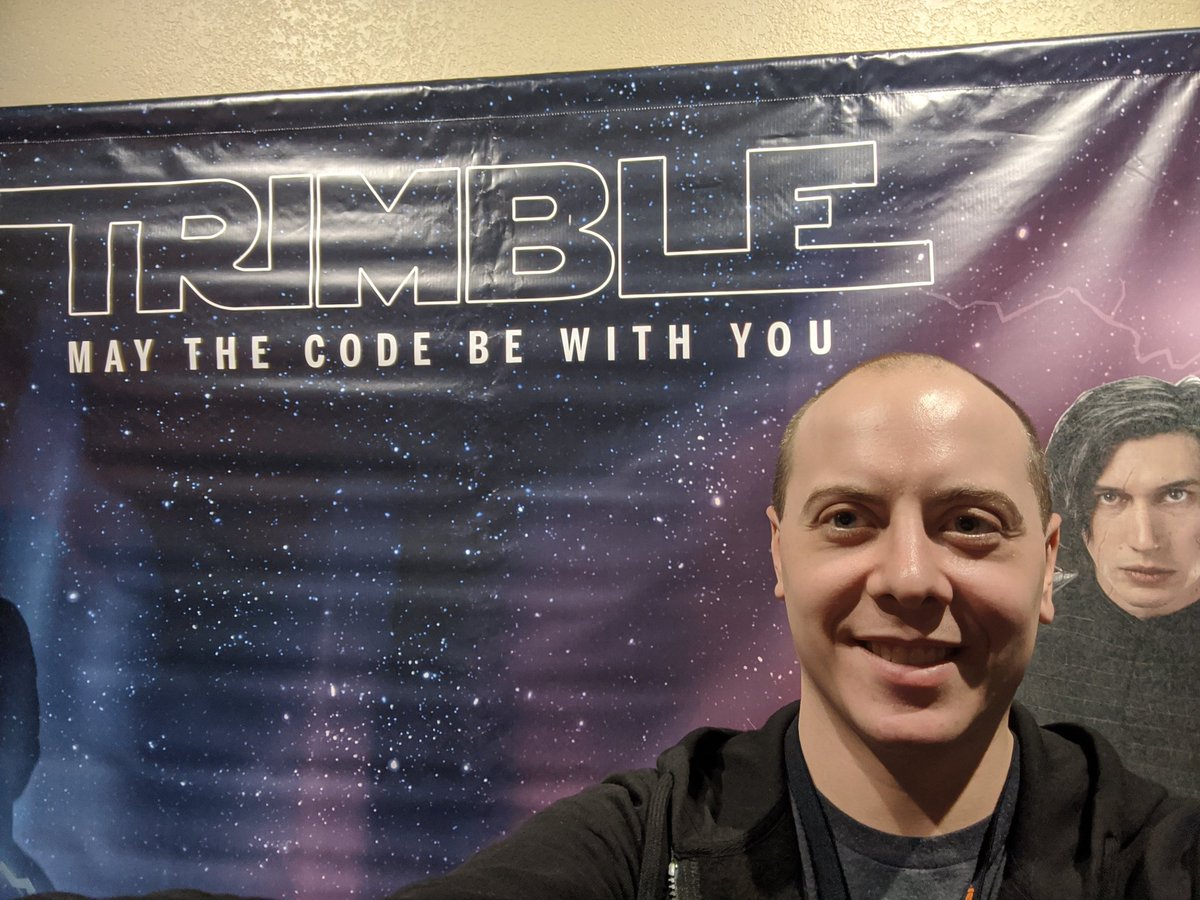 BiloganSteve's tweet photo. Kylo Ren and I are best buds at #codemash at the #trimblecodemash booth! https://t.co/5CF2xRHvxh
