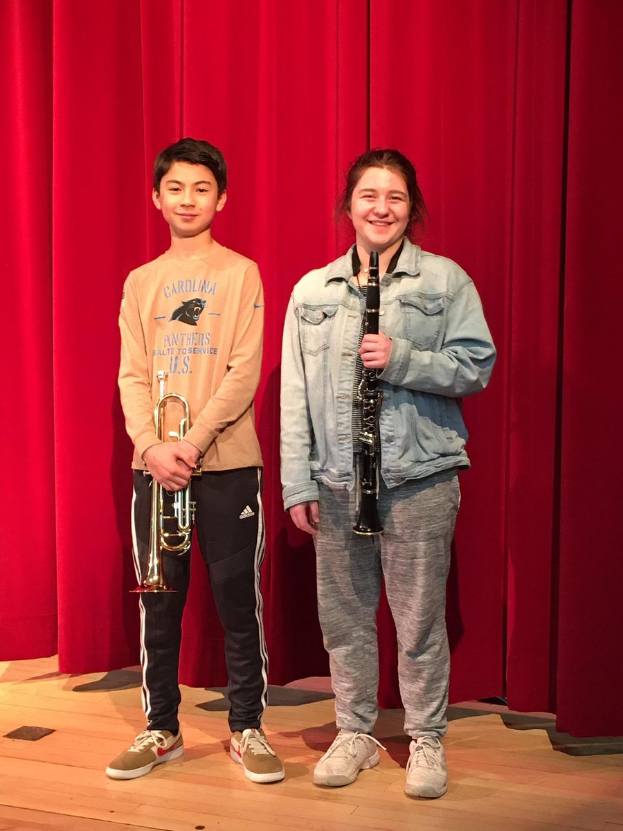 OnteoraCSD's tweet image. Congrats to MS Symphonic Band members James Lynch &amp;amp; Maria Grinberg on being named to the NYS Band Directors Association’s Middle School Honors Band! #OnteoraStrong #MusicInEducation #NYSBDA.