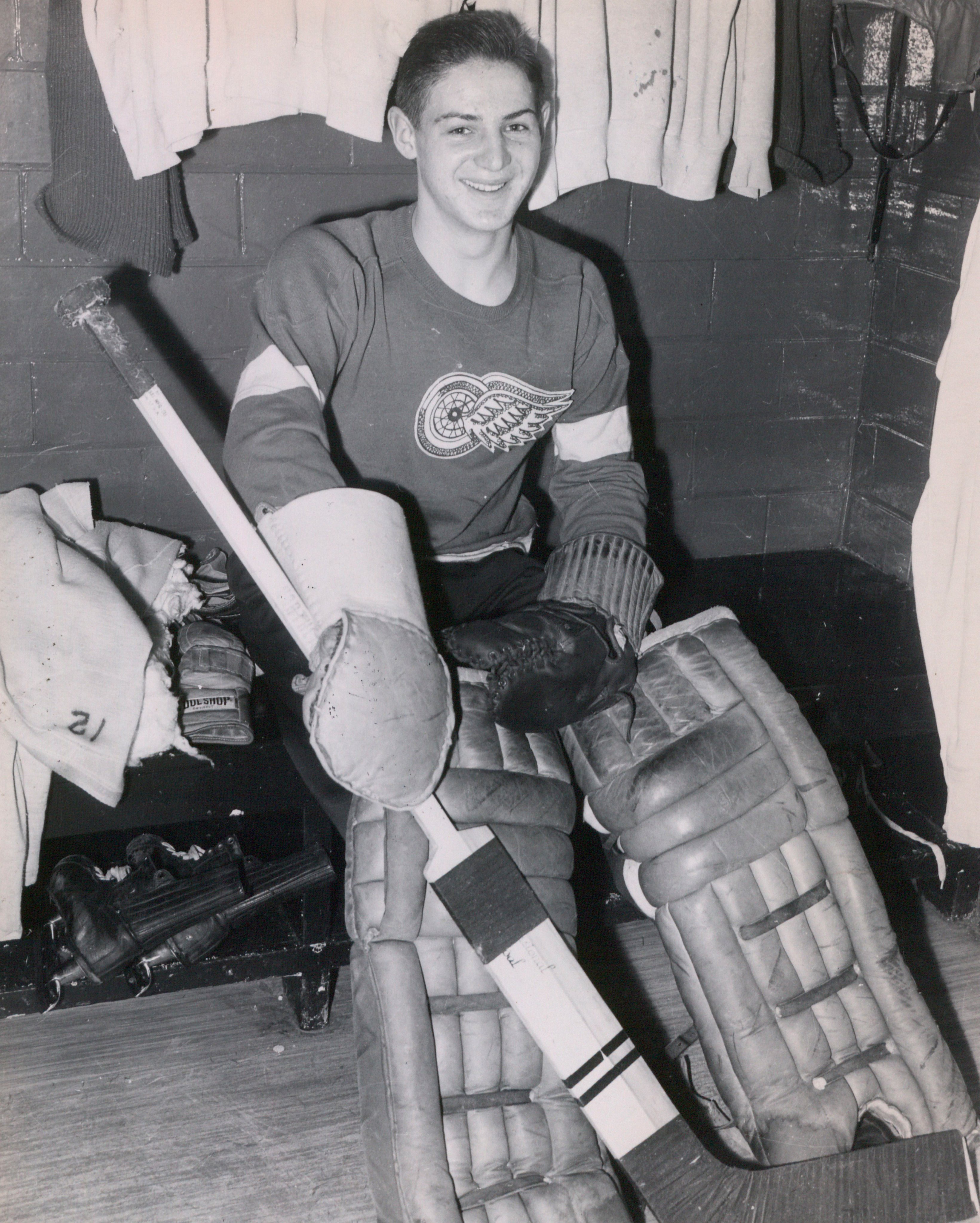 Today in Hockey History: Detroit Red Wings Terry Sawchuk Debuts
