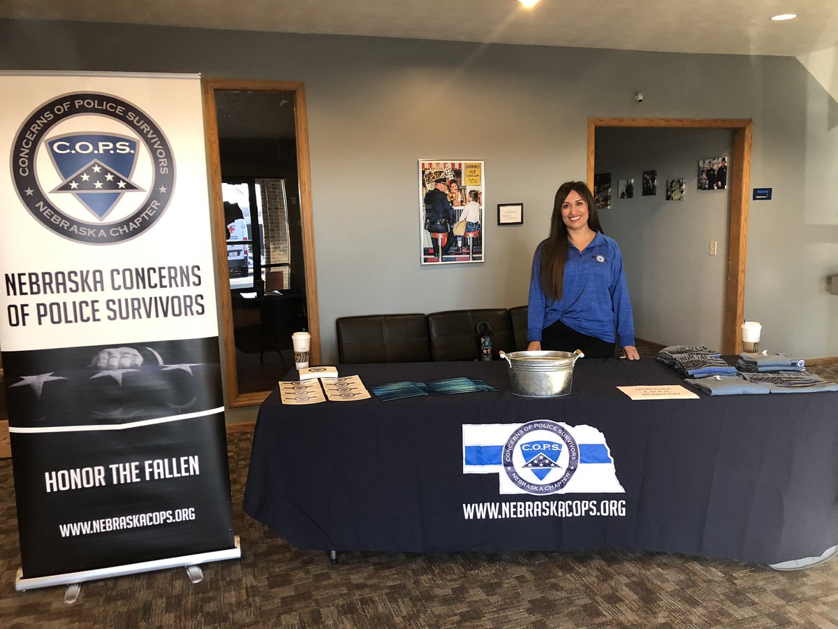 NebraskaCOPS's tweet photo. All geared up for Law Enforcement Appreciation Day.   The #BlueBloodDrive is getting ready to roll.  A little late start today, but get here to show your appreciation by giving the #giftoflife.   Omaha Police Officer's Association Hall. 13445 Cryer Ave. Here until 3p. https://t.co/RtXUwQEksD