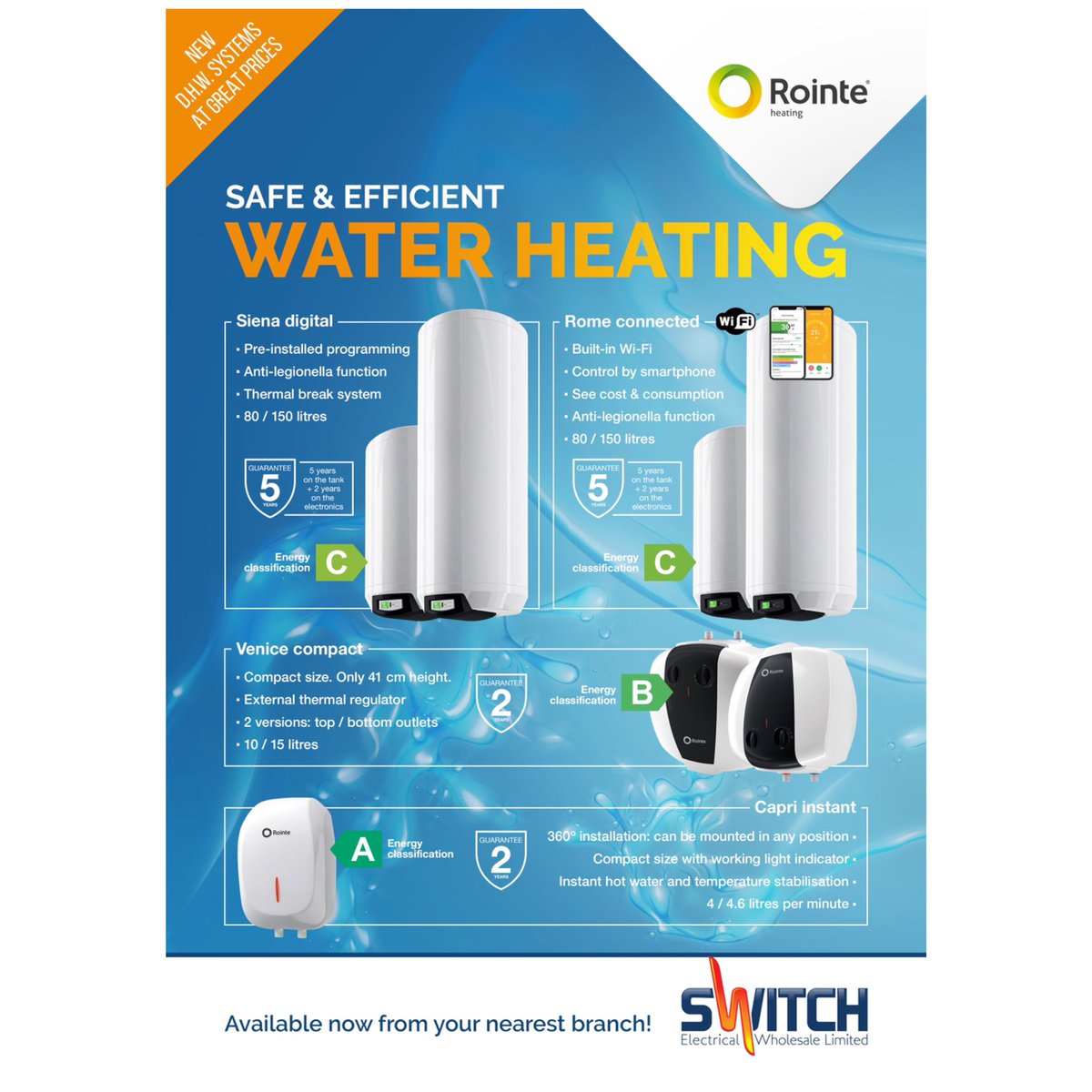 SwitchElectrics's tweet photo. Have you seen our new stock?! We’ve teamed up with @RointeUK to bring you stylish, modern and practical heating! 
Ask your local branch today for more information! 📞
#electrical #electrician #heating #water #efficientheating #switch #switchelectrical #rointe https://t.co/YALDIxwfha