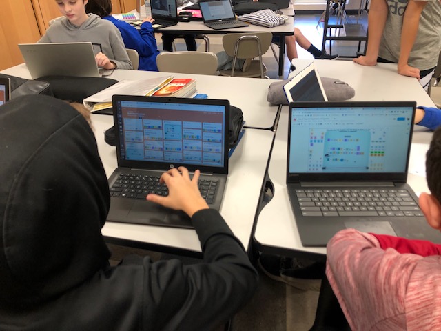LDSspotlight's tweet photo. Targeted, small group instruction, engaging use of technology, and student choice make Mrs. Wehr's seventh grade math classroom a great place to learn.  #nagelbethechange #WeAreFHSD https://t.co/89zeYjN3Bm